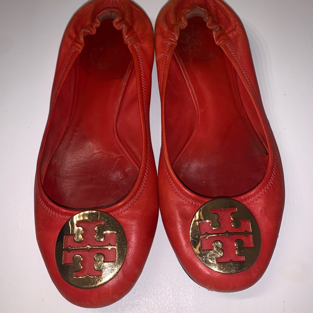 Tory Burch Reva Flats- Red